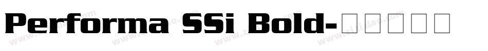 Performa SSi Bold字体转换